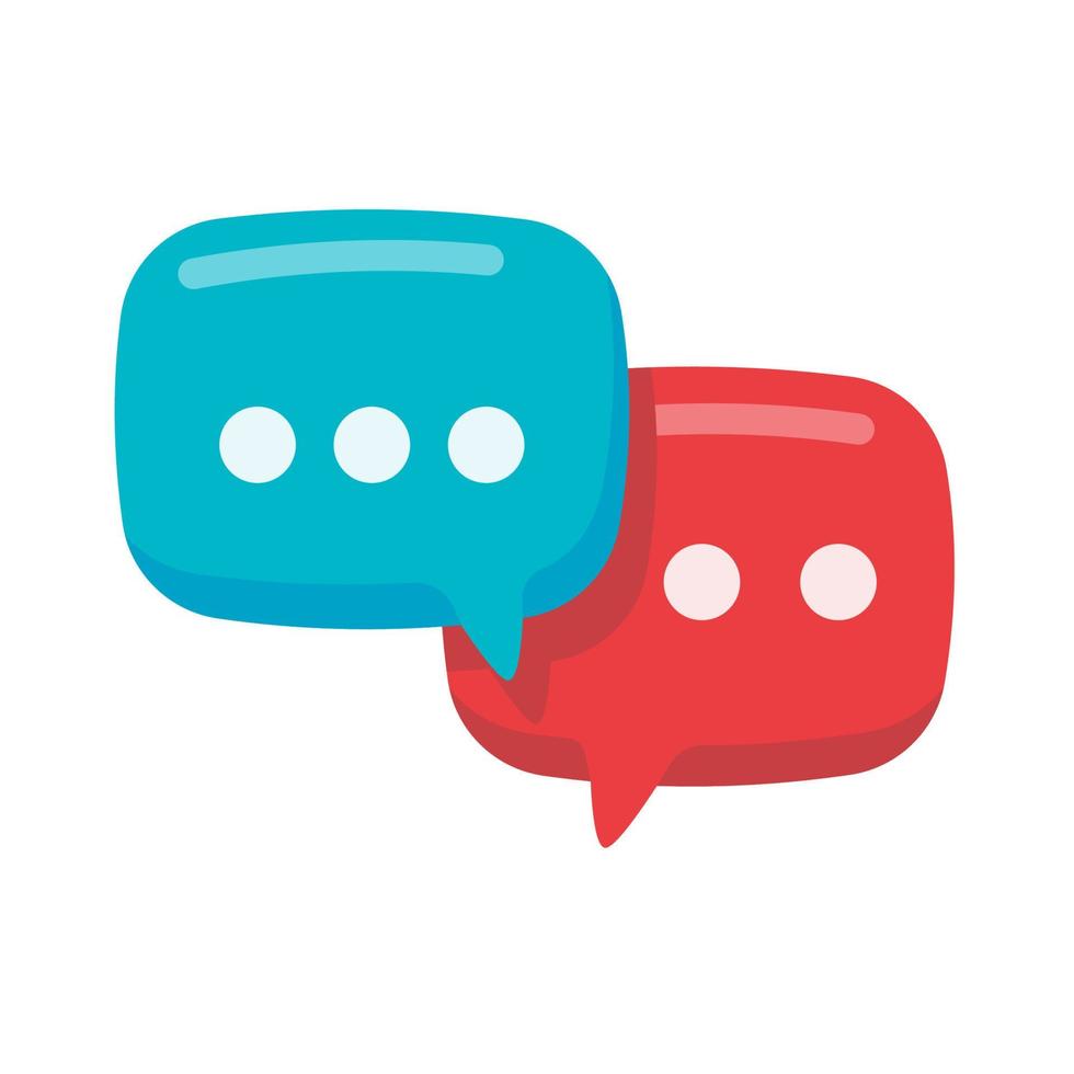 speech text box with three dots Conversation concept to exchange ideas. vector