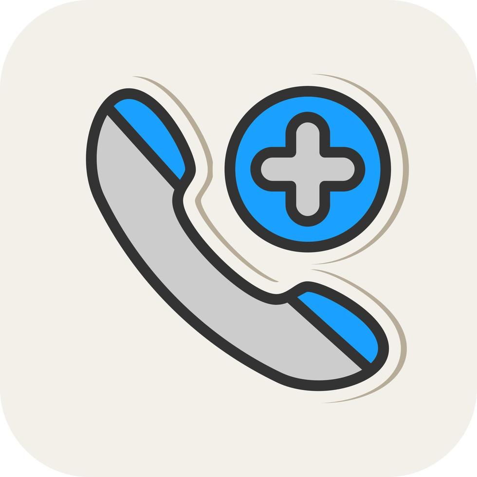 Emergency Cal Vector Icon Design