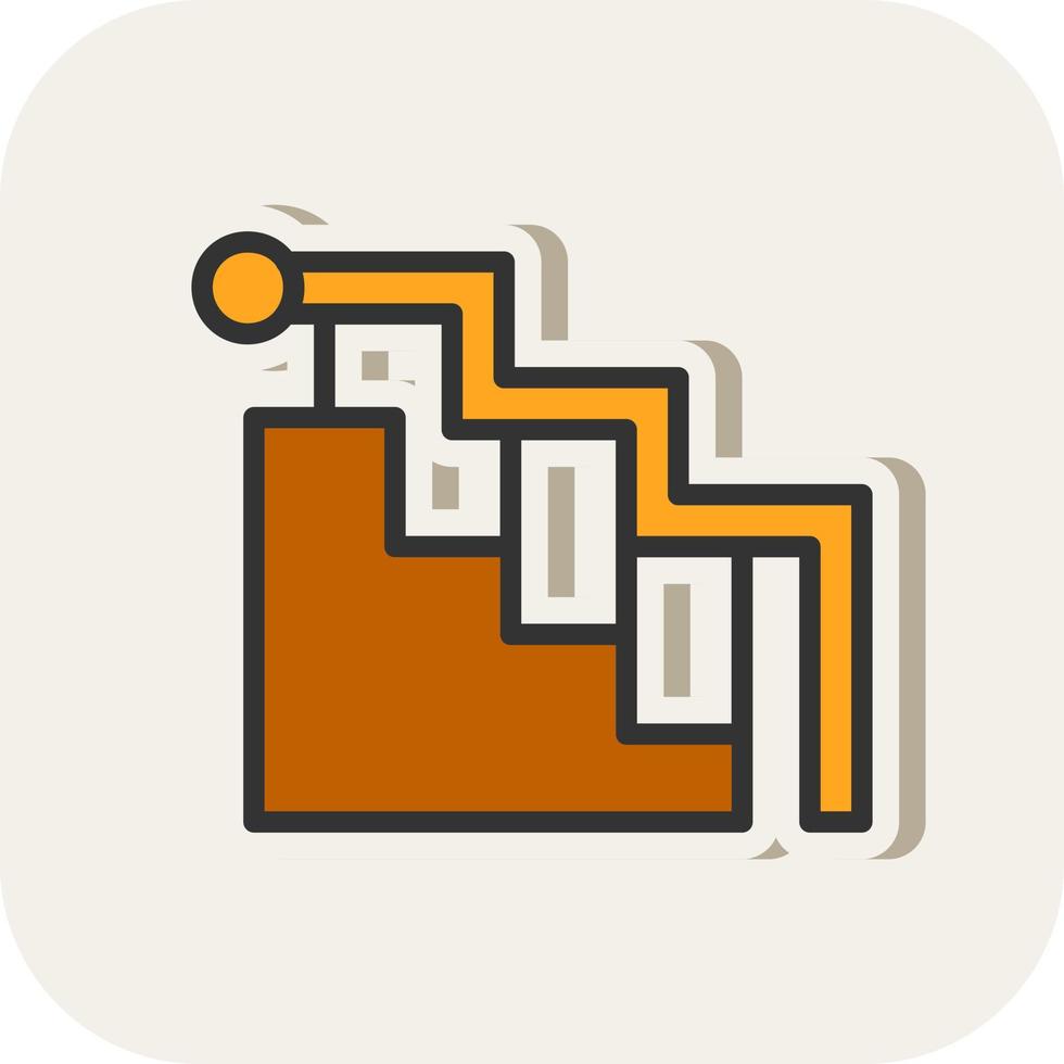 Stairs Vector Icon Design