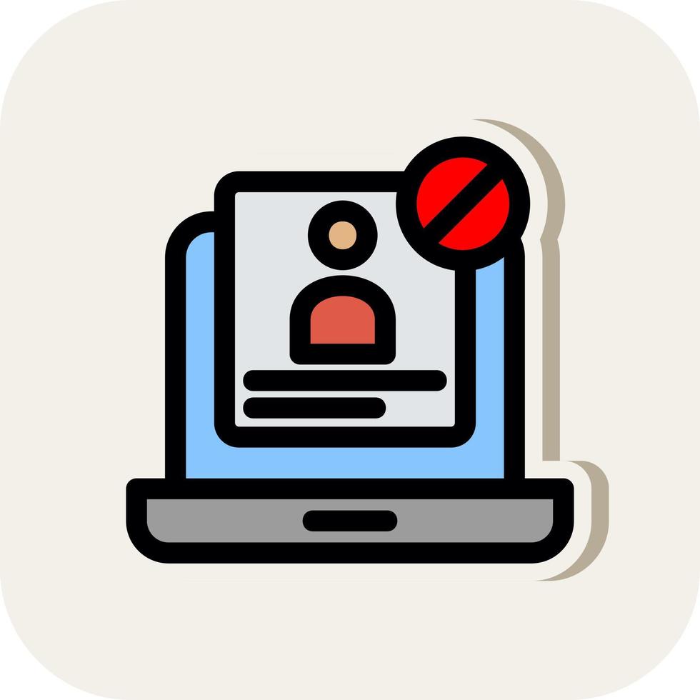 Unauthorized Vector Icon Design