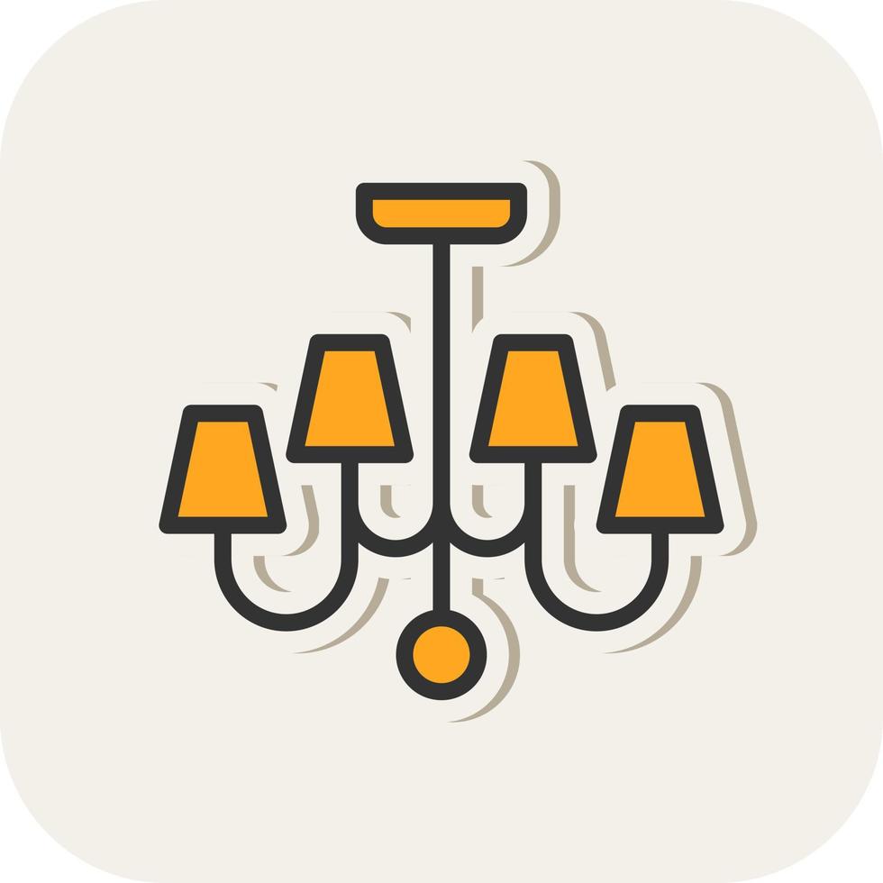 Chandelier Vector Icon Design
