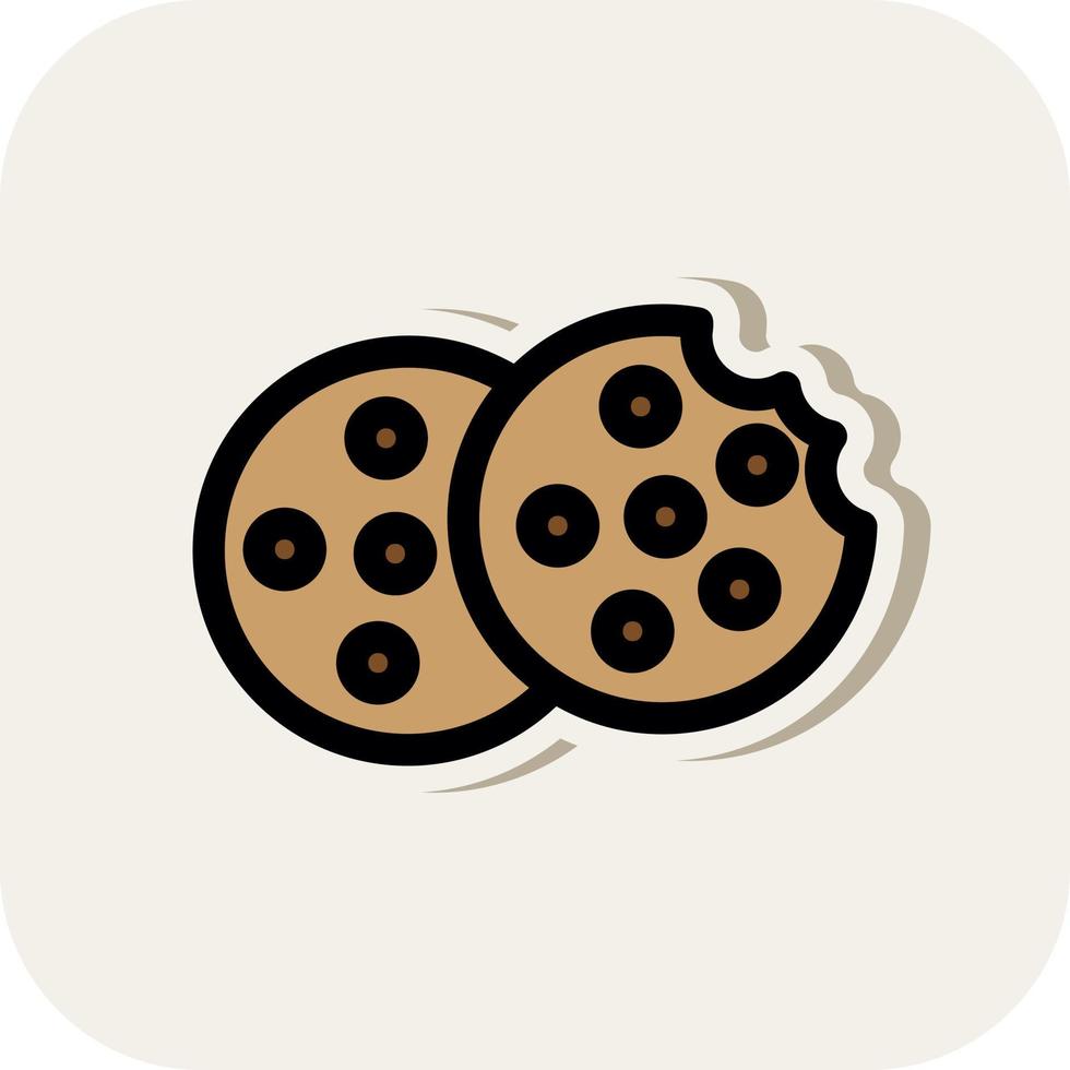 diseño de icono de vector de galletas