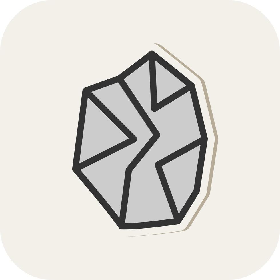 Stone Vector Icon Design