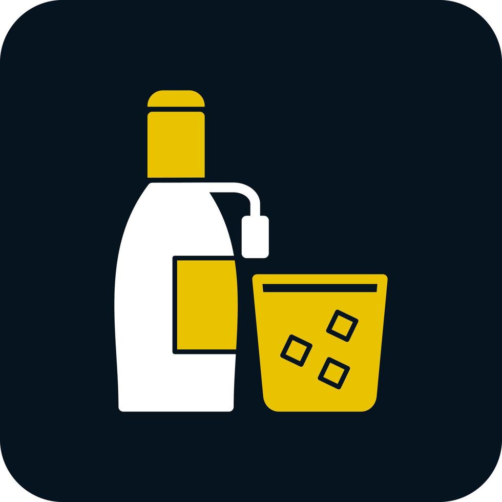 Wine Bottle Vector Icon Design