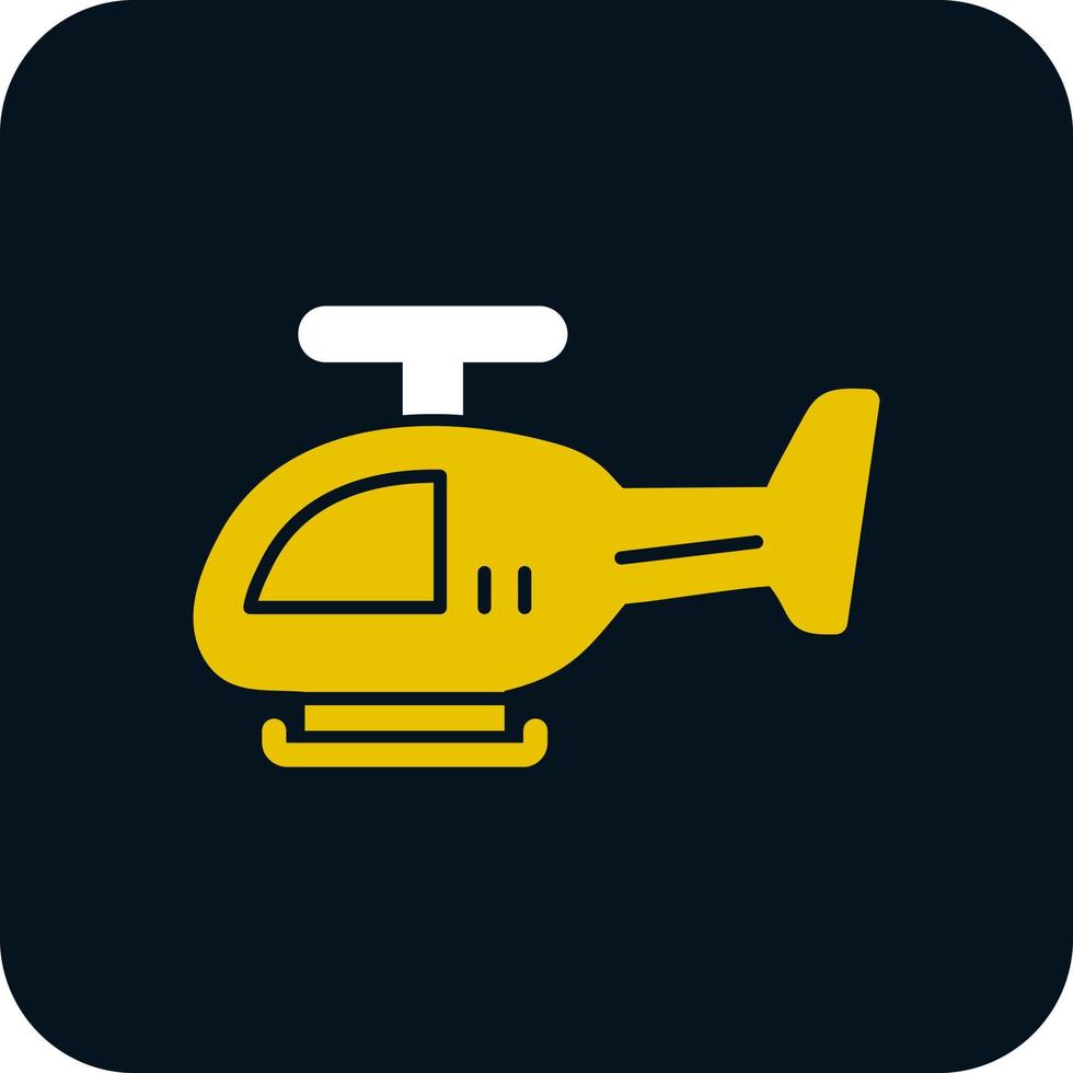 Helicopter Vector Icon Design