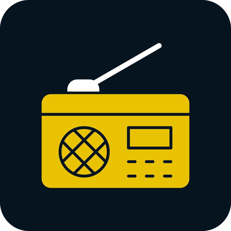 diseño de icono de vector de radio