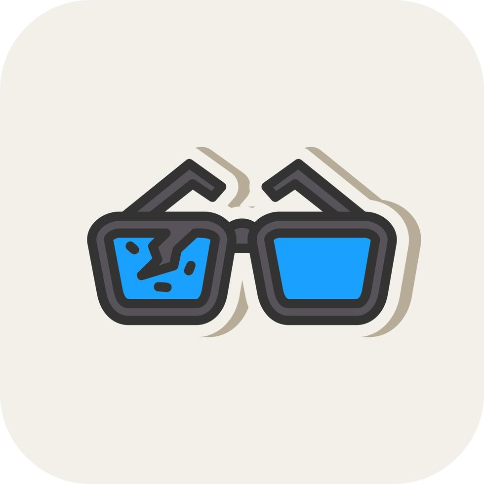 Reading Glasses Vector Icon Design