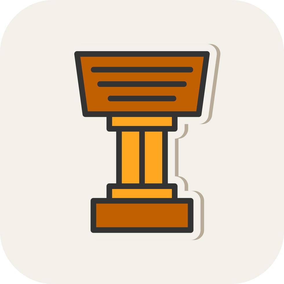 Stand Vector Icon Design