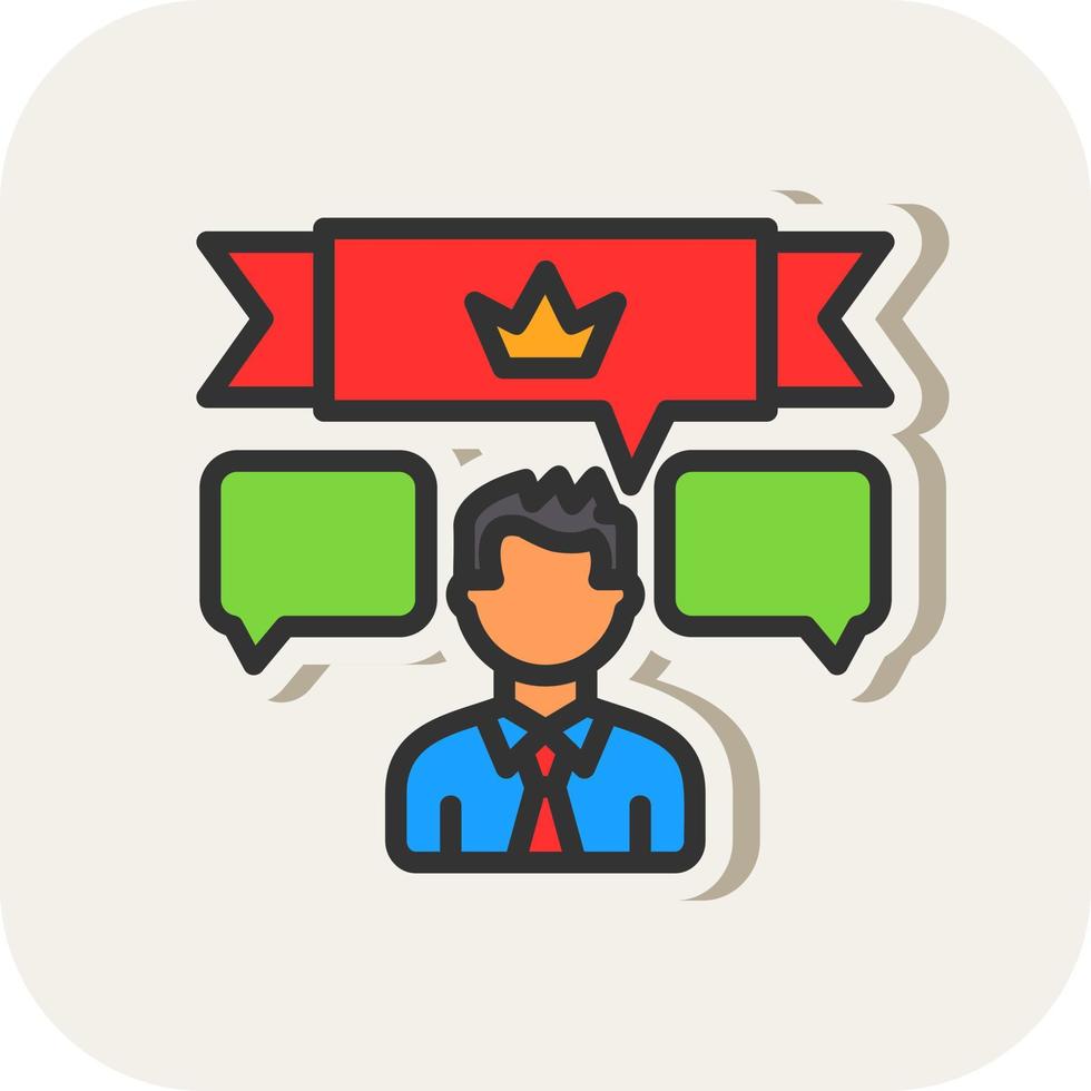 Satisfaction Vector Icon Design