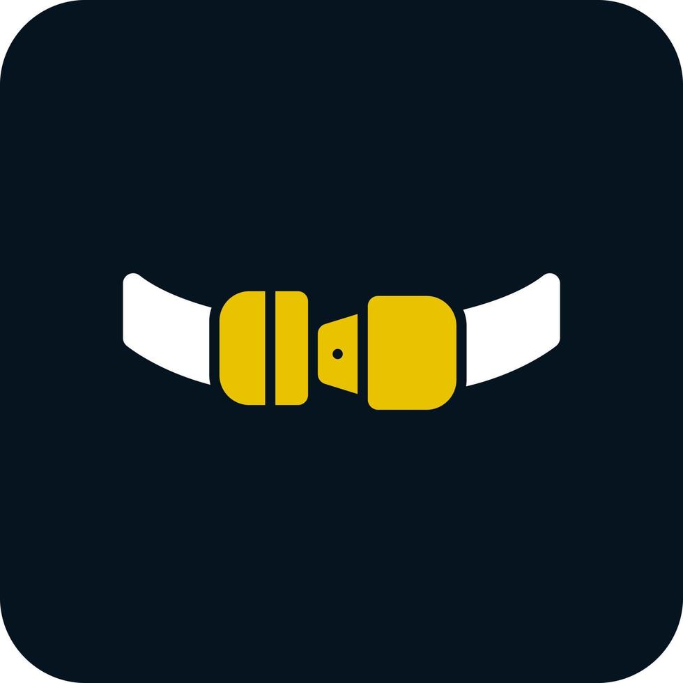 Safety Belt Vector Icon Design