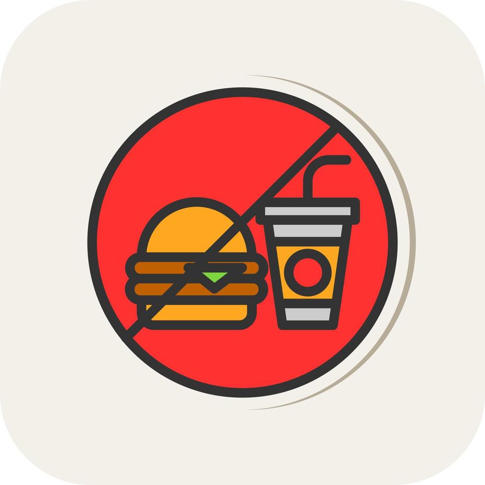 No Food Vector Icon Design