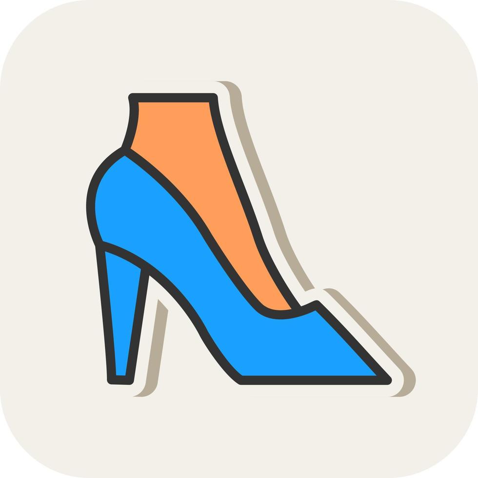 diseño de icono de vector de tacones altos