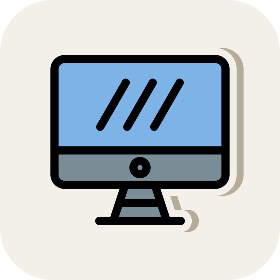 Monitor Screen Vector Icon Design