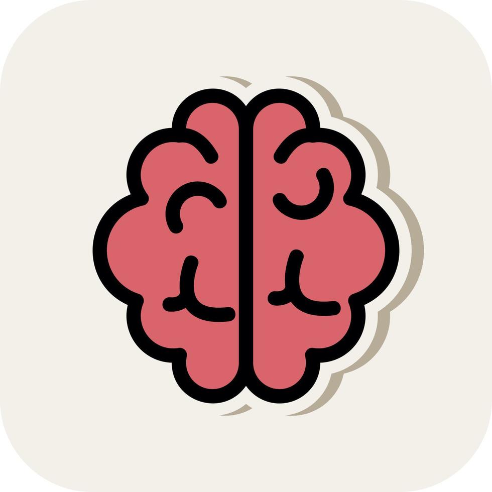 diseño de icono de vector de cerebro