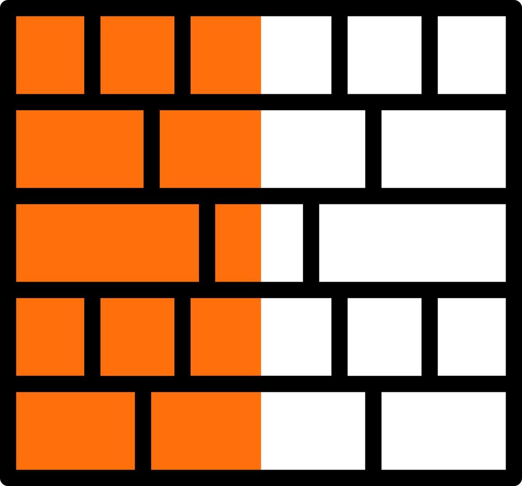 Brick Wall Vector Icon Design