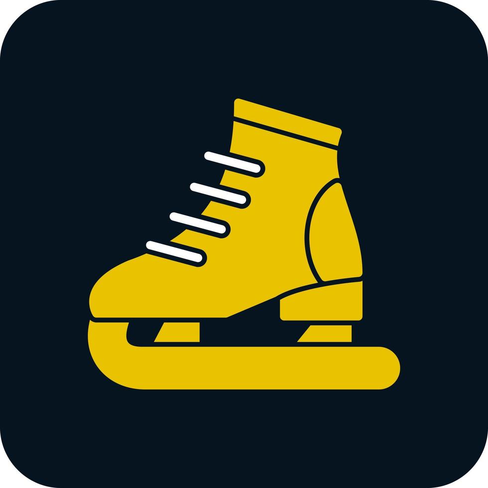 Ice Skating Vector Icon Design