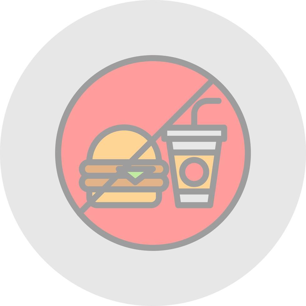No Food Vector Icon Design