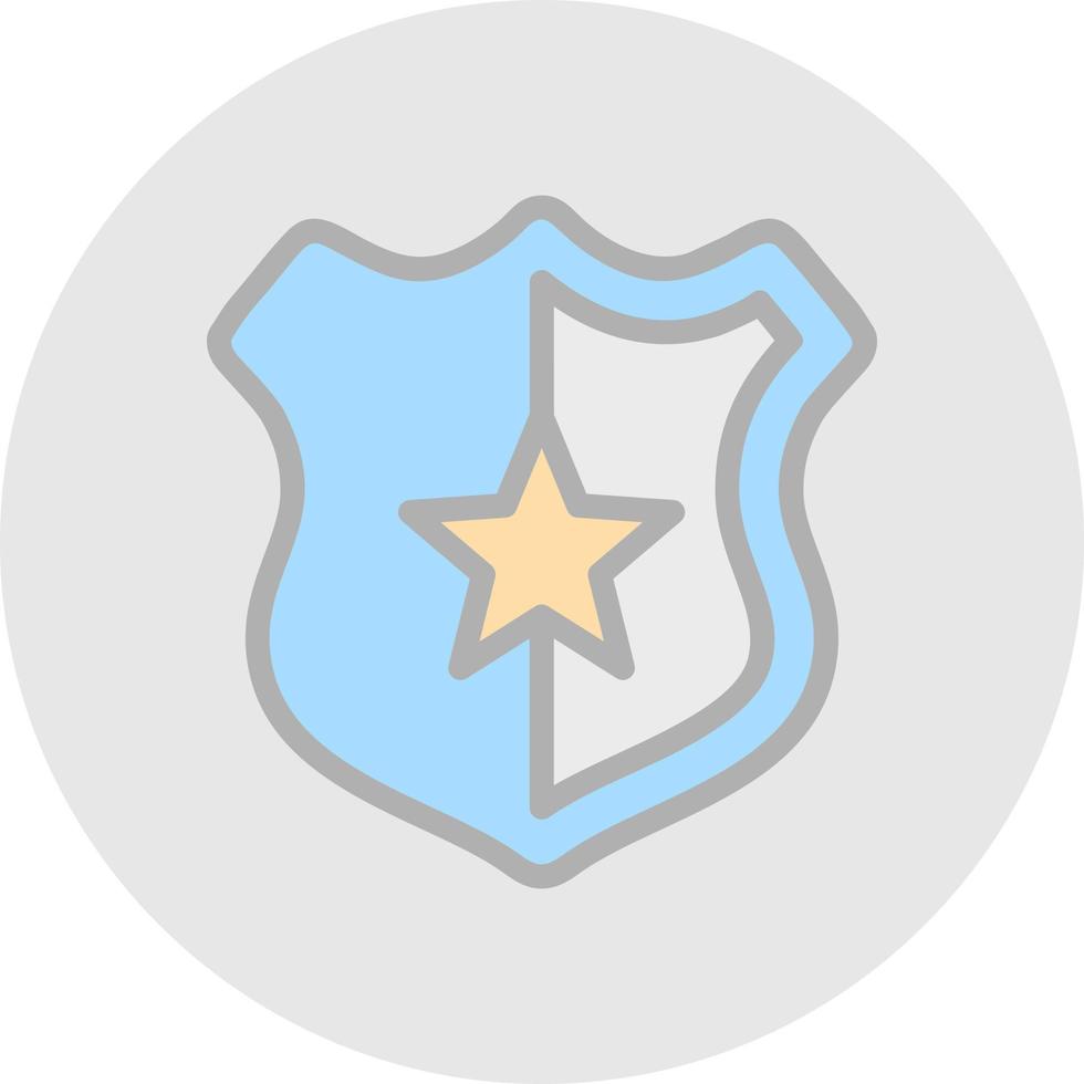 Police Badge Vector Icon Design