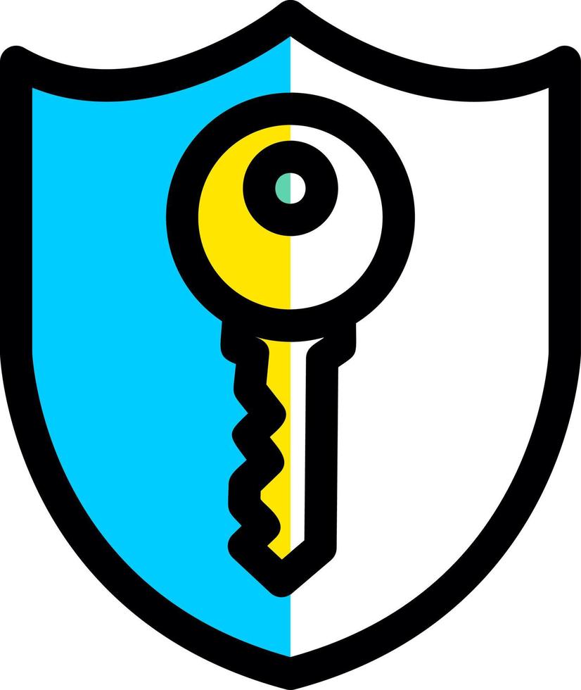 Private Key Vector Icon Design