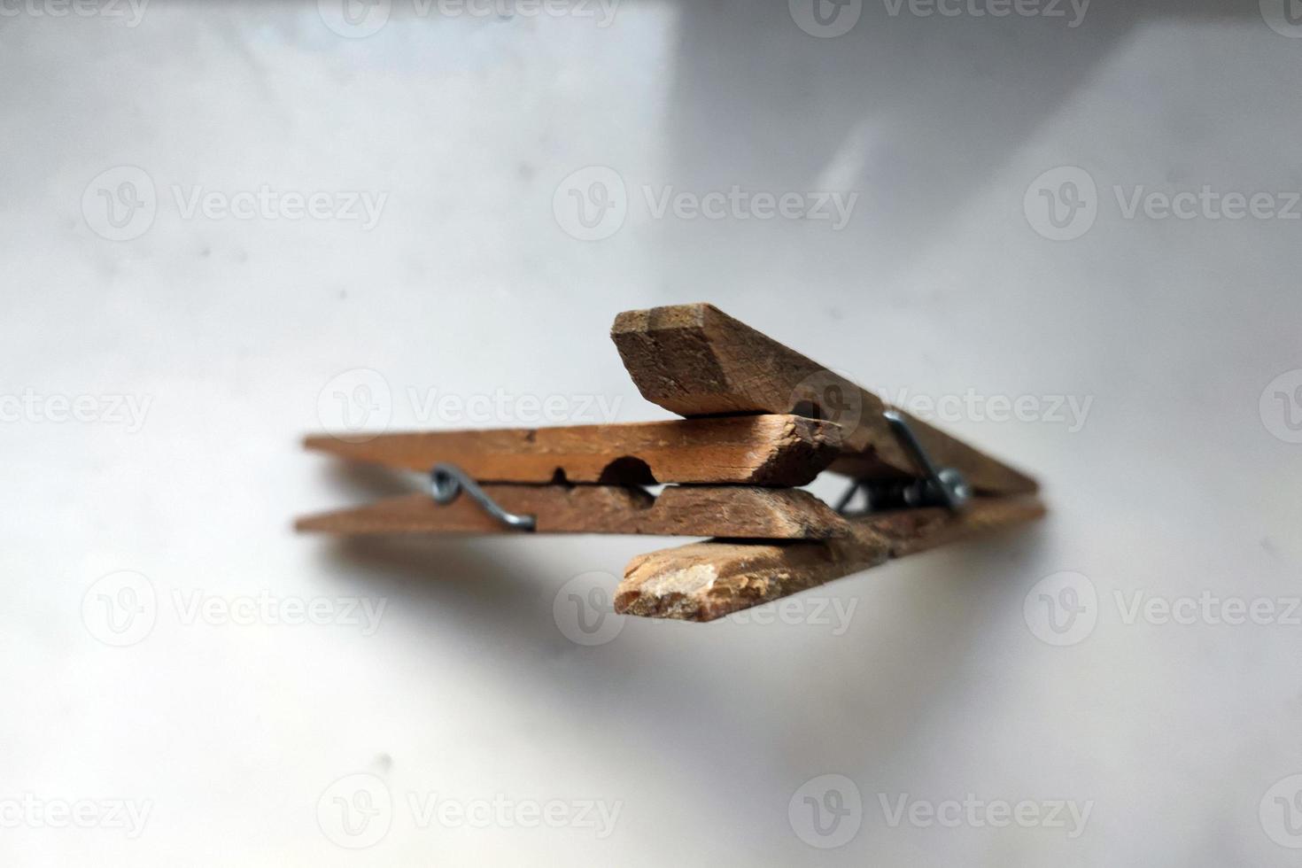 Old clothespin macro detail photo