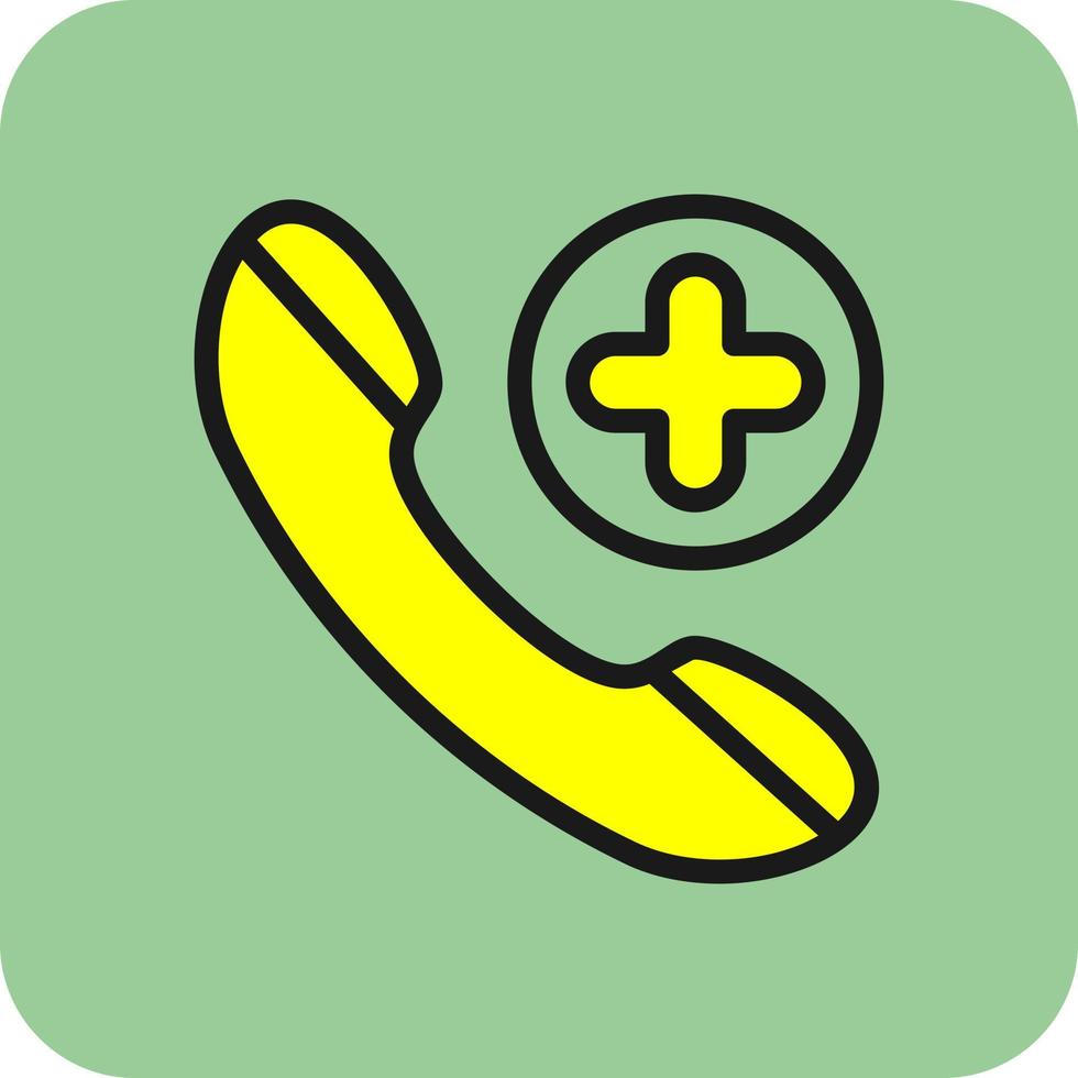 Emergency Cal Vector Icon Design