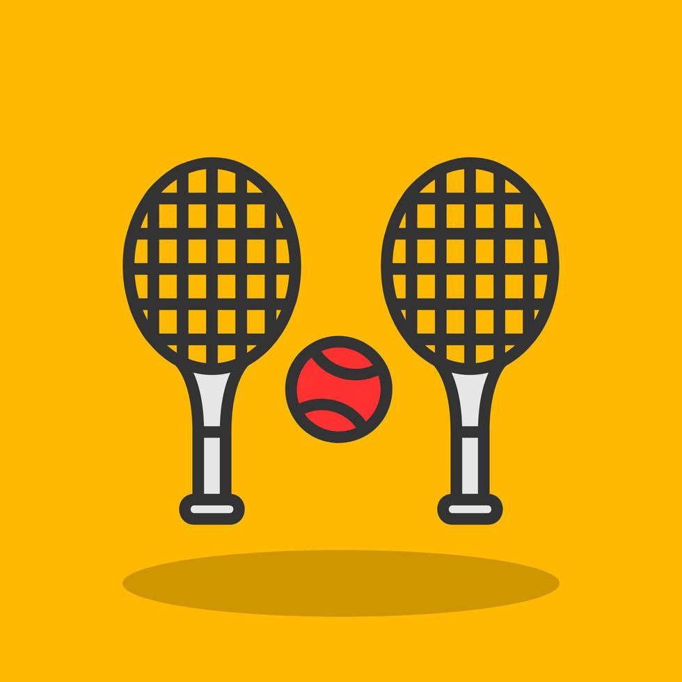 diseño de icono de vector de tenis