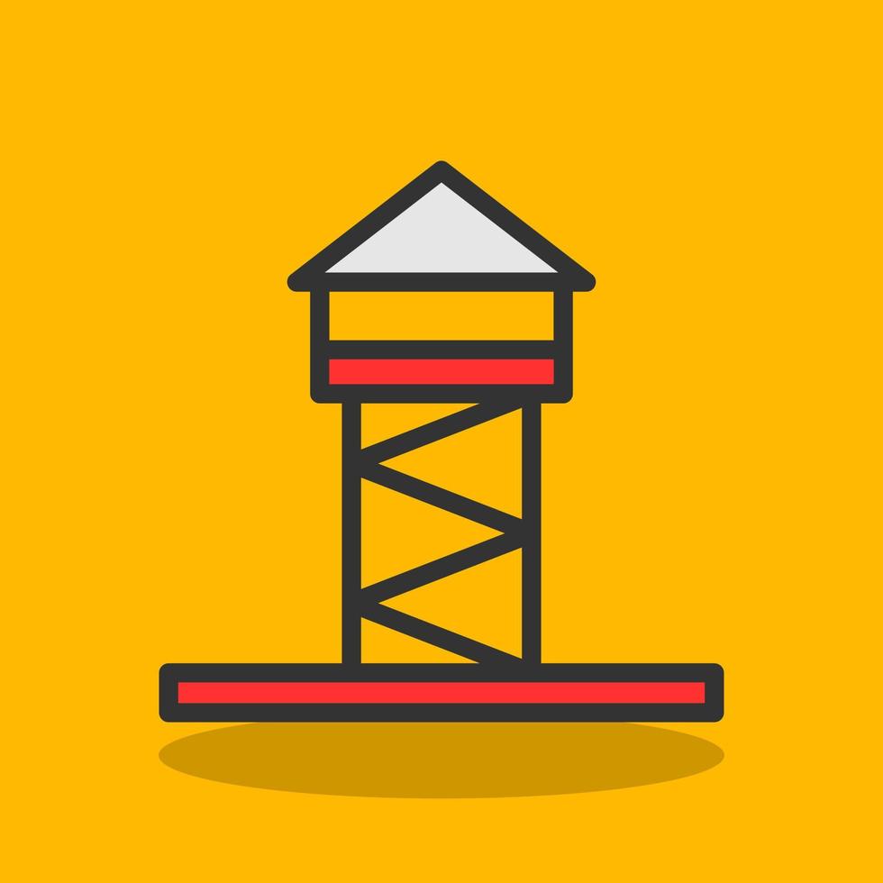 diseño de icono de vector de torre