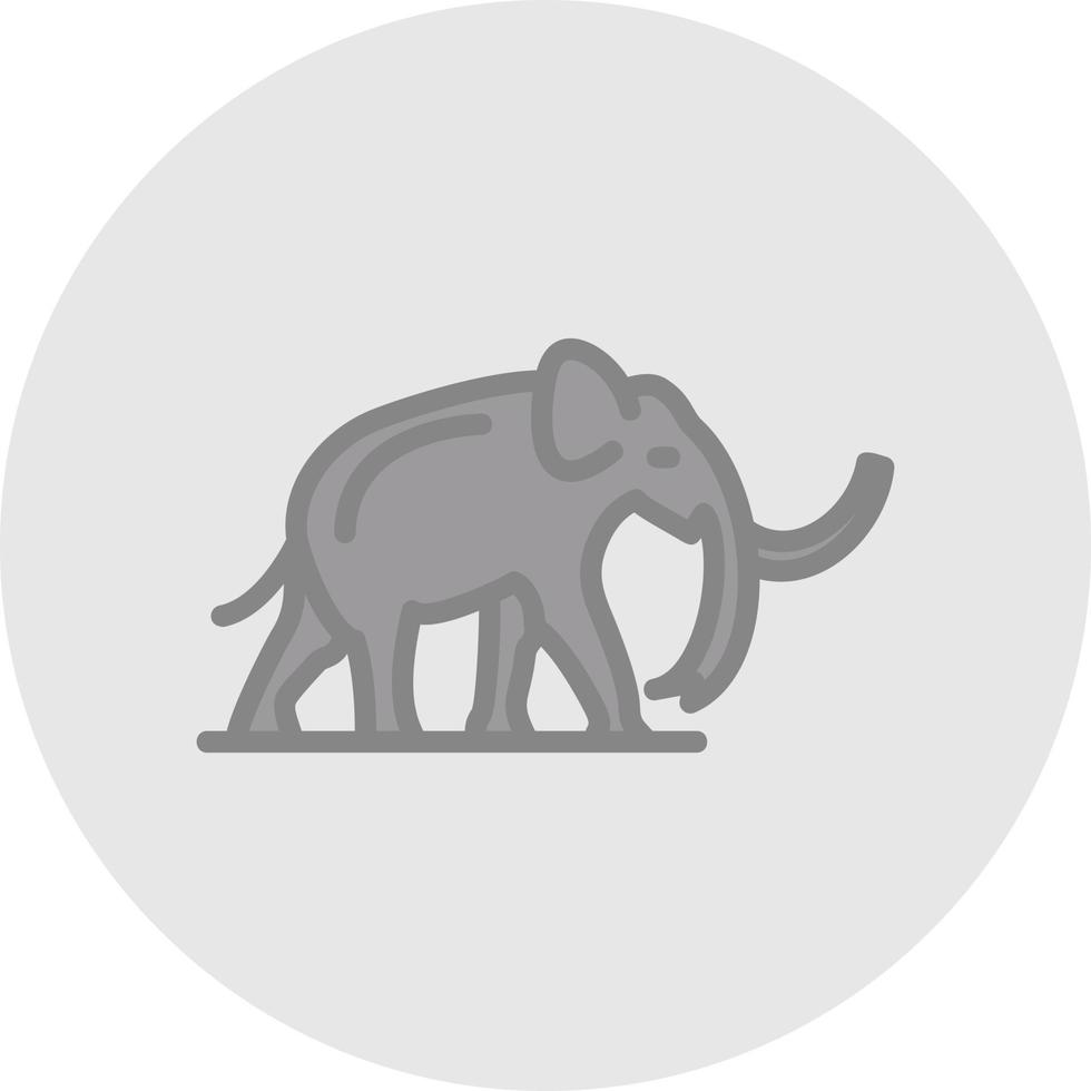 Mammoth Vector Icon Design