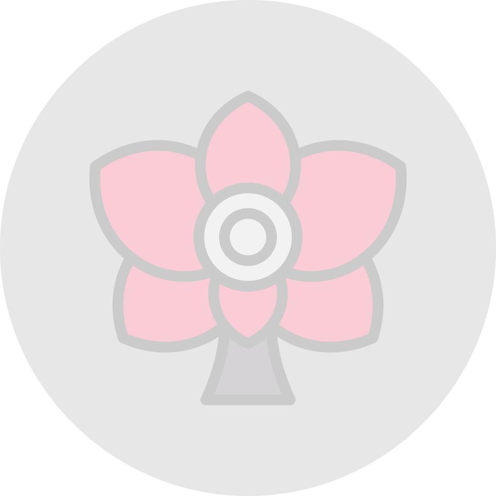 Orchid Vector Icon Design