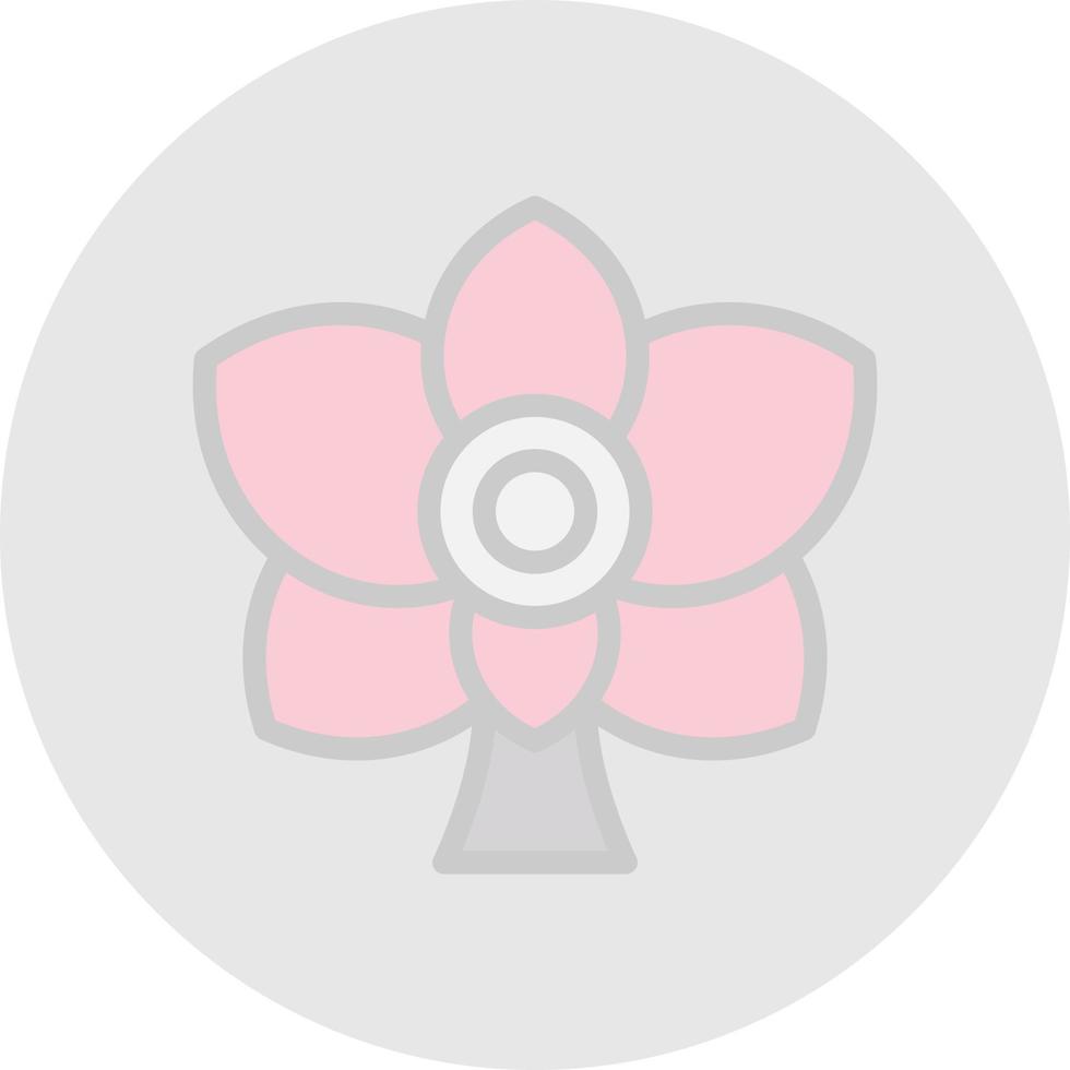 Orchid Vector Icon Design