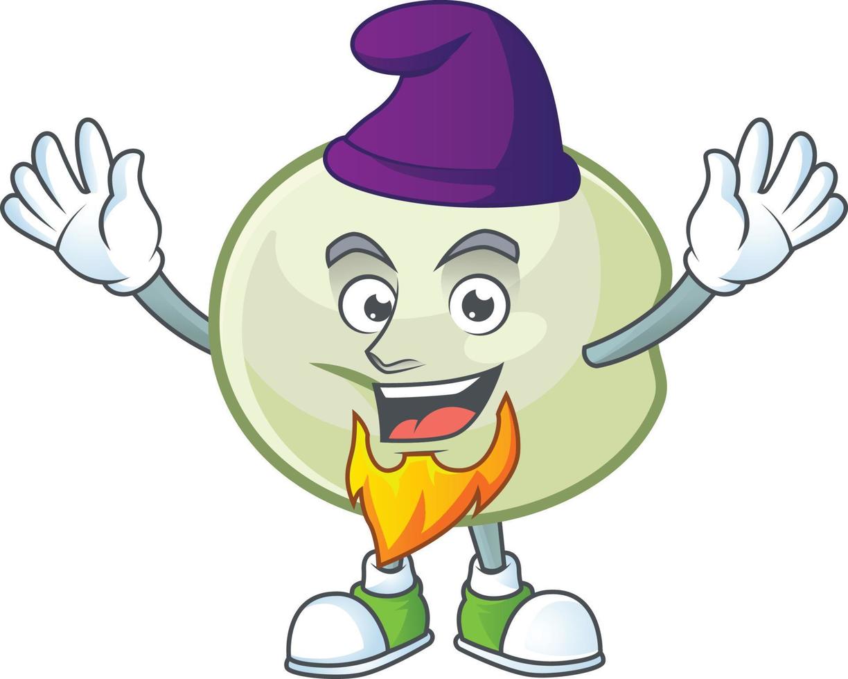 Green hoppang cartoon character style vector