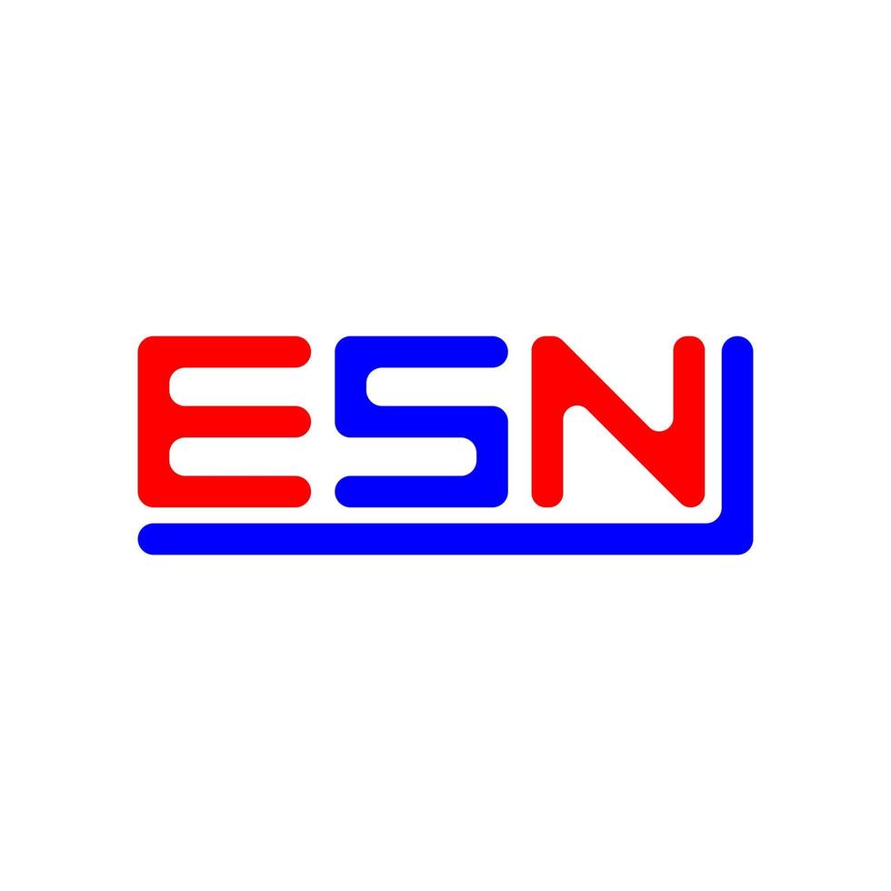 esn letra logo creativo diseño con vector gráfico, esn sencillo y moderno logo.