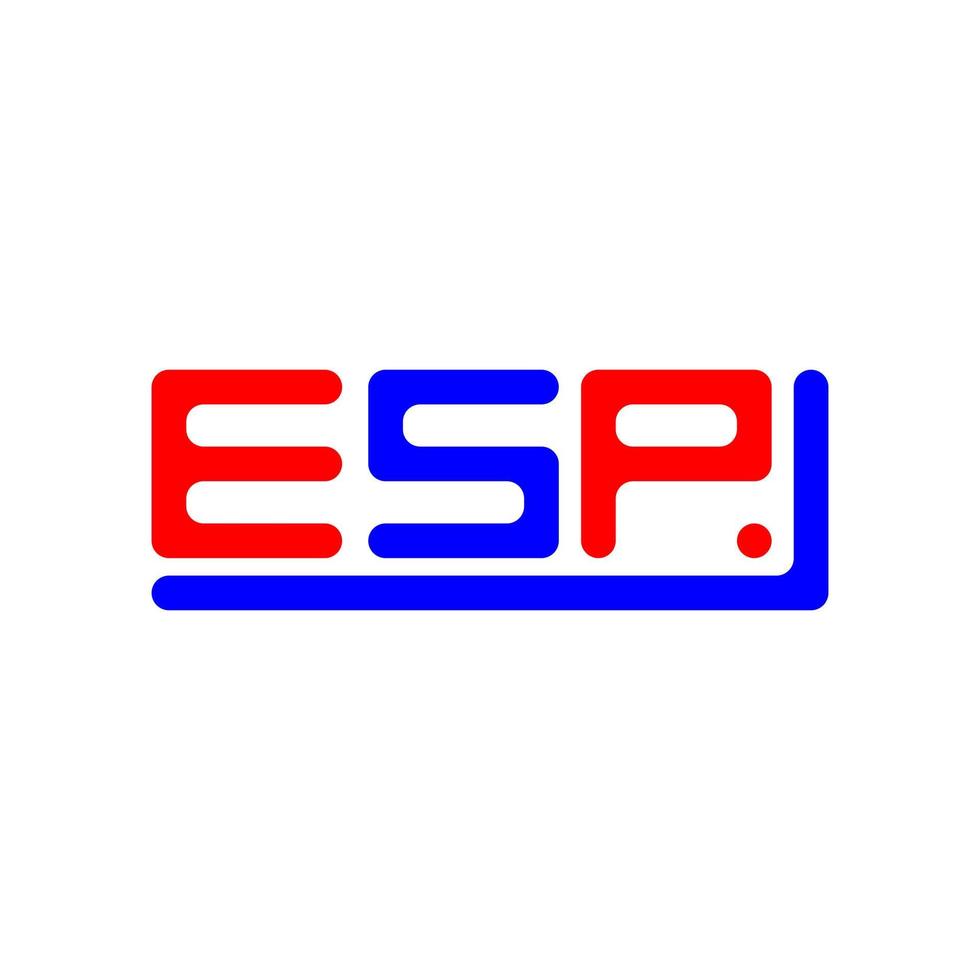 ESP letter logo creative design with vector graphic, ESP simple and modern logo.