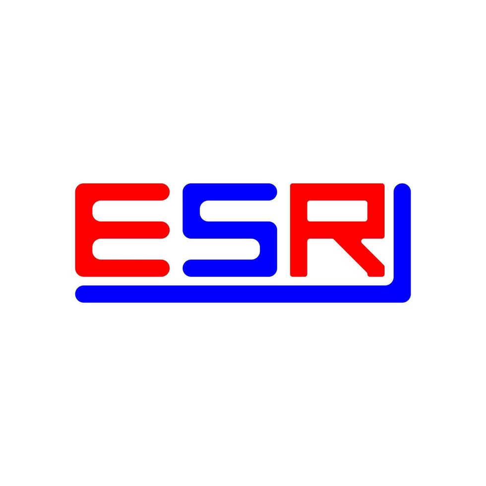 esr letra logo creativo diseño con vector gráfico, esr sencillo y moderno logo.