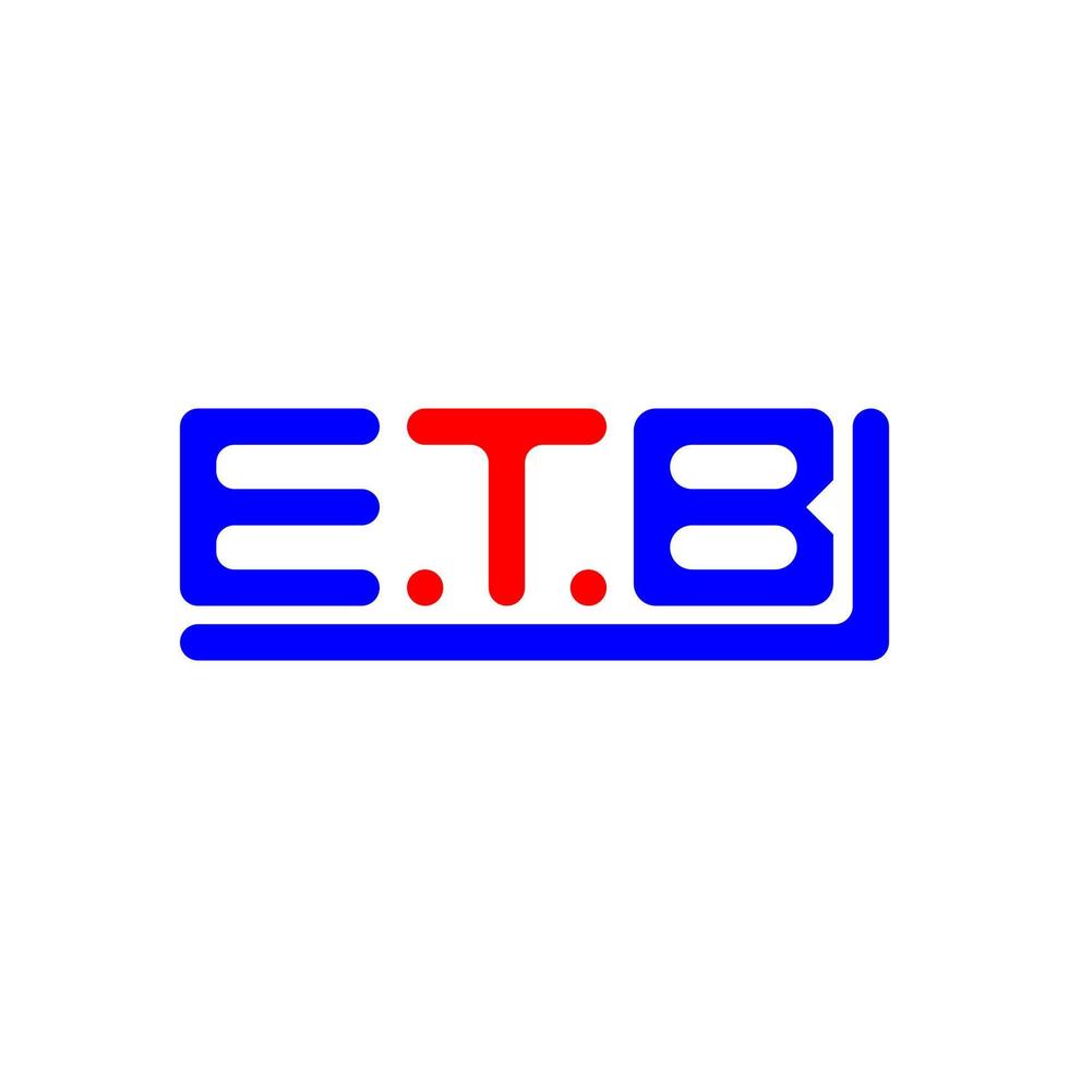 etb letra logo creativo diseño con vector gráfico, etb sencillo y moderno logo.