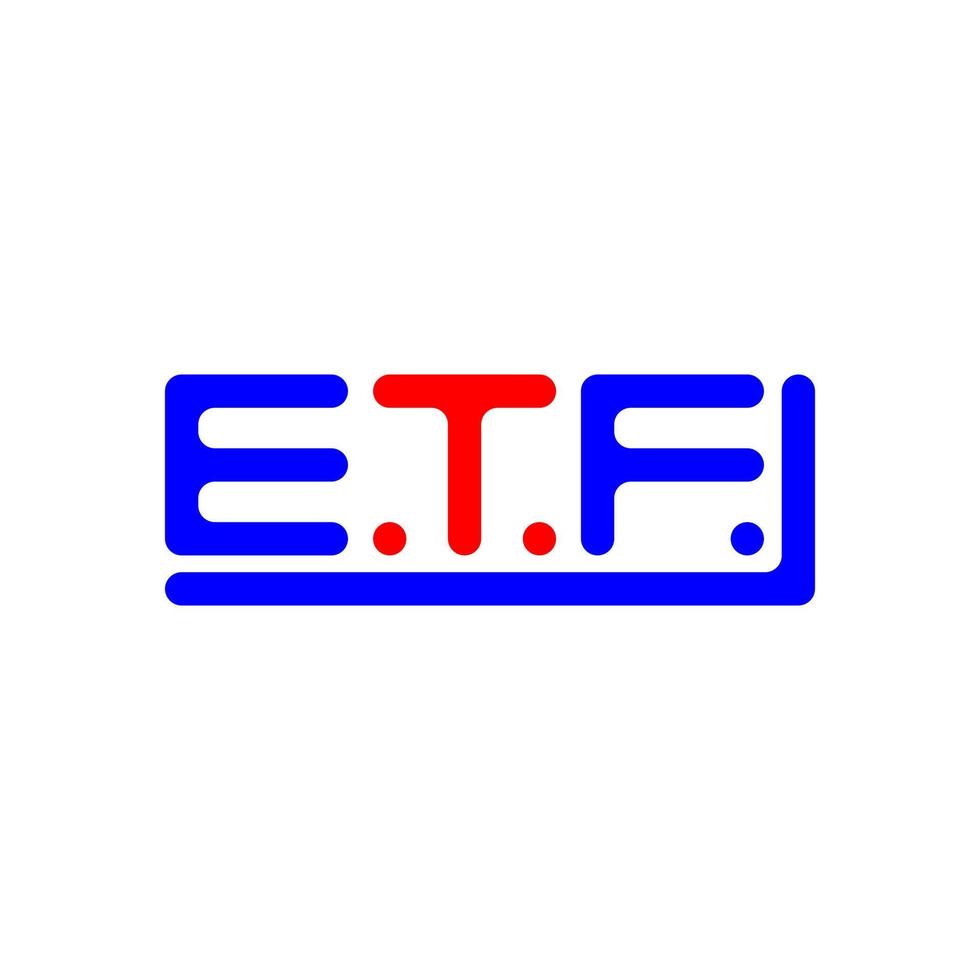 etf letra logo creativo diseño con vector gráfico, etf sencillo y moderno logo.