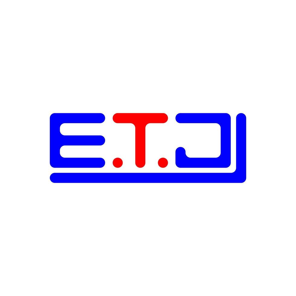 etj letra logo creativo diseño con vector gráfico, etj sencillo y moderno logo.