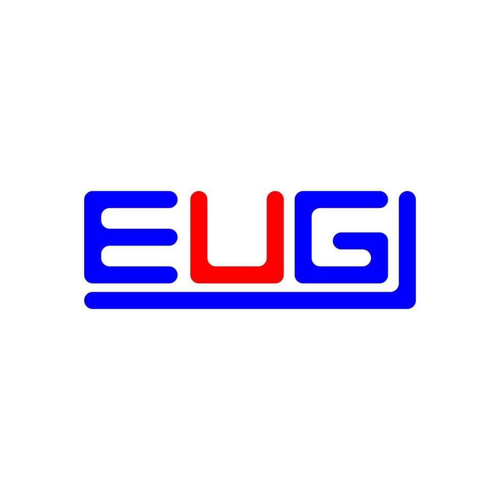 EU G letra logo creativo diseño con vector gráfico, EU G sencillo y moderno logo.