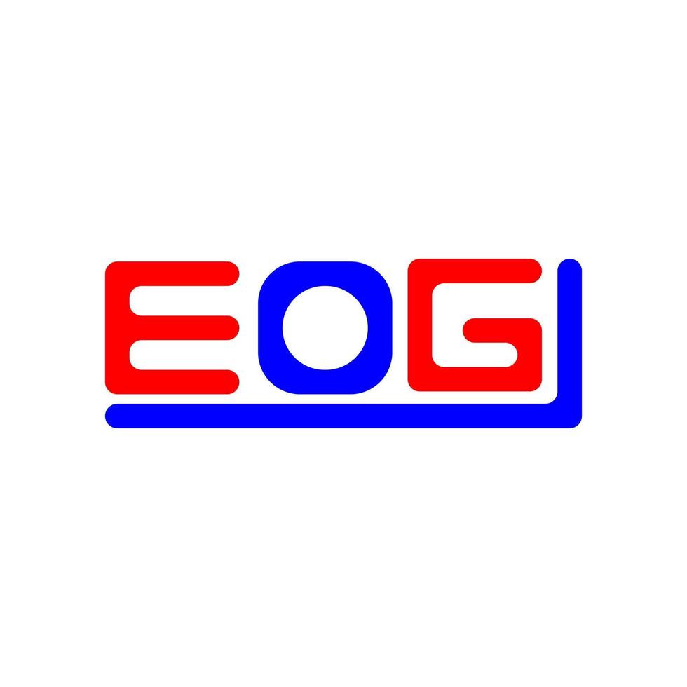 EOG letter logo creative design with vector graphic, EOG simple and modern logo.