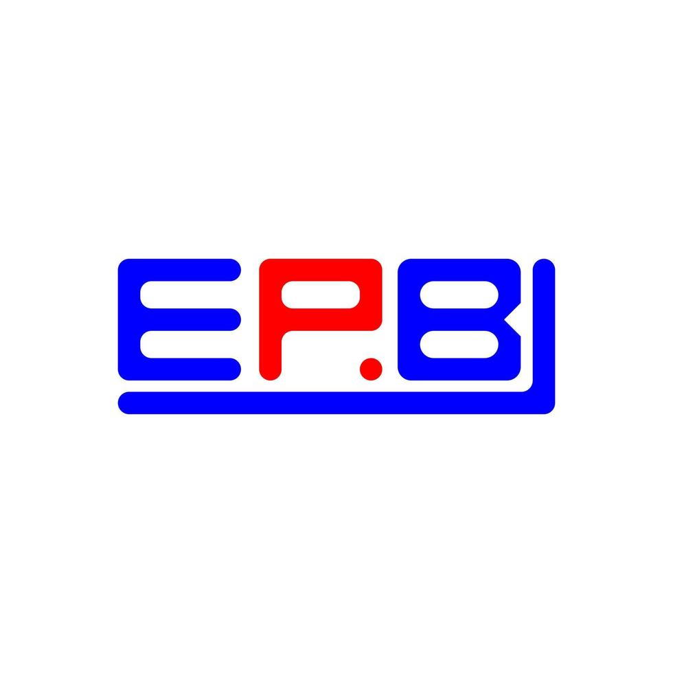 EPB letter logo creative design with vector graphic, EPB simple and modern logo.