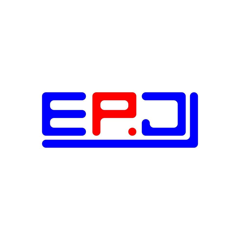 EPJ letra logo creativo diseño con vector gráfico, EPJ sencillo y moderno logo.
