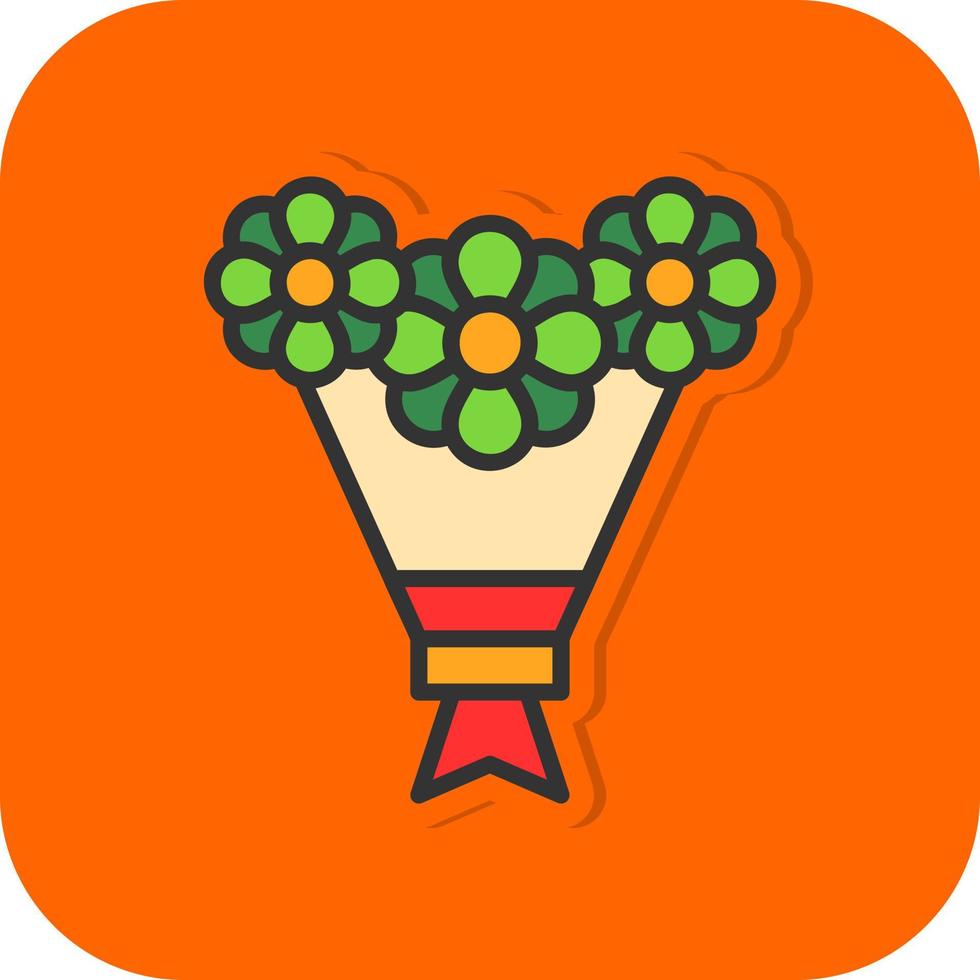 Bouquet Vector Icon Design