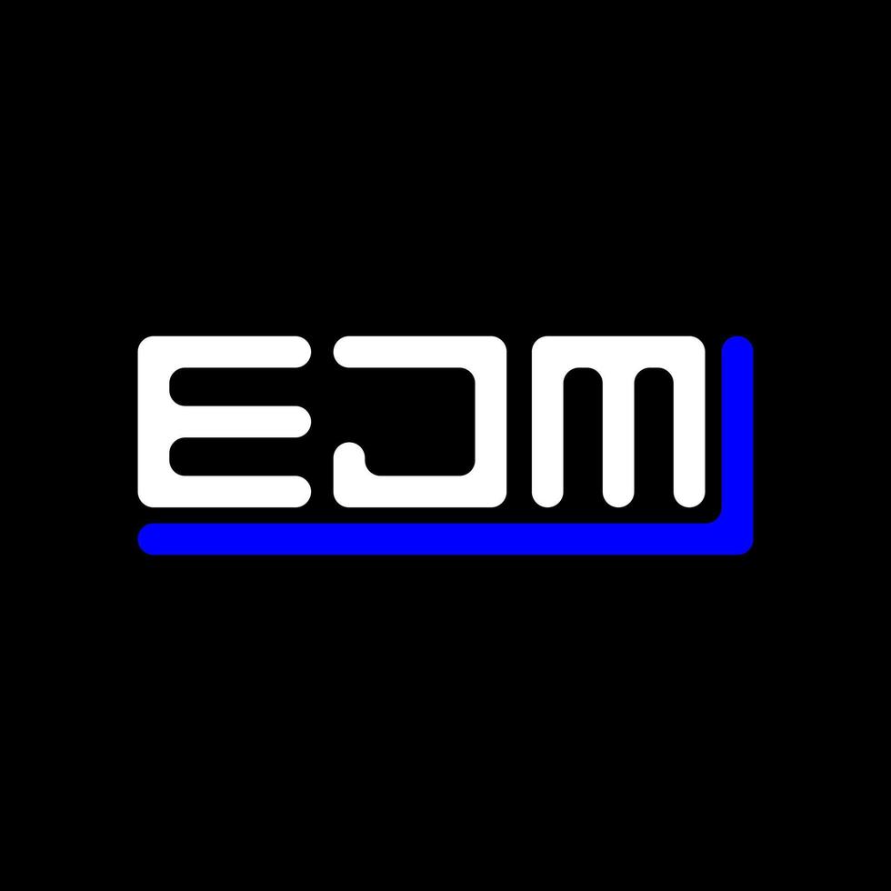 EJM letter logo creative design with vector graphic, EJM simple and modern logo.
