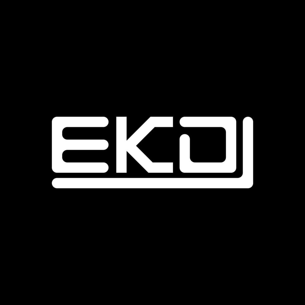 ekd letra logo creativo diseño con vector gráfico, ekd sencillo y moderno logo.