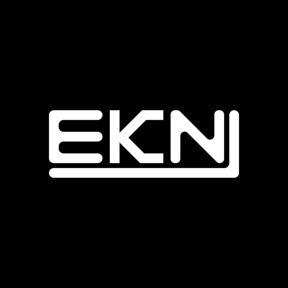 ekn letra logo creativo diseño con vector gráfico, ekn sencillo y moderno logo.