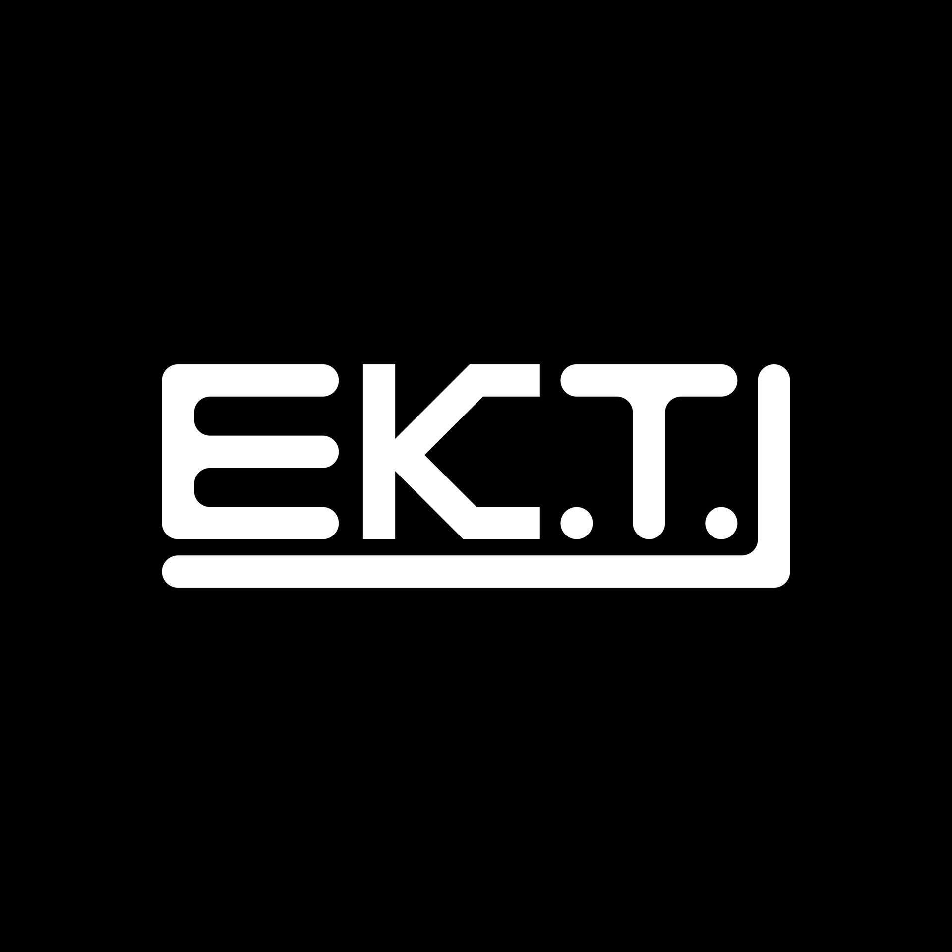 EKT letter logo creative design with vector graphic, EKT simple and ...
