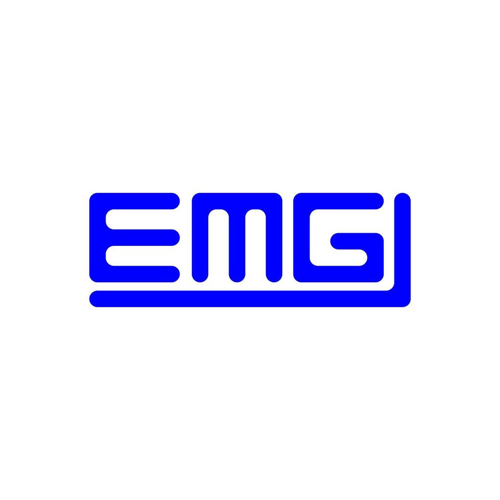 emg letra logo creativo diseño con vector gráfico, emg sencillo y moderno logo.