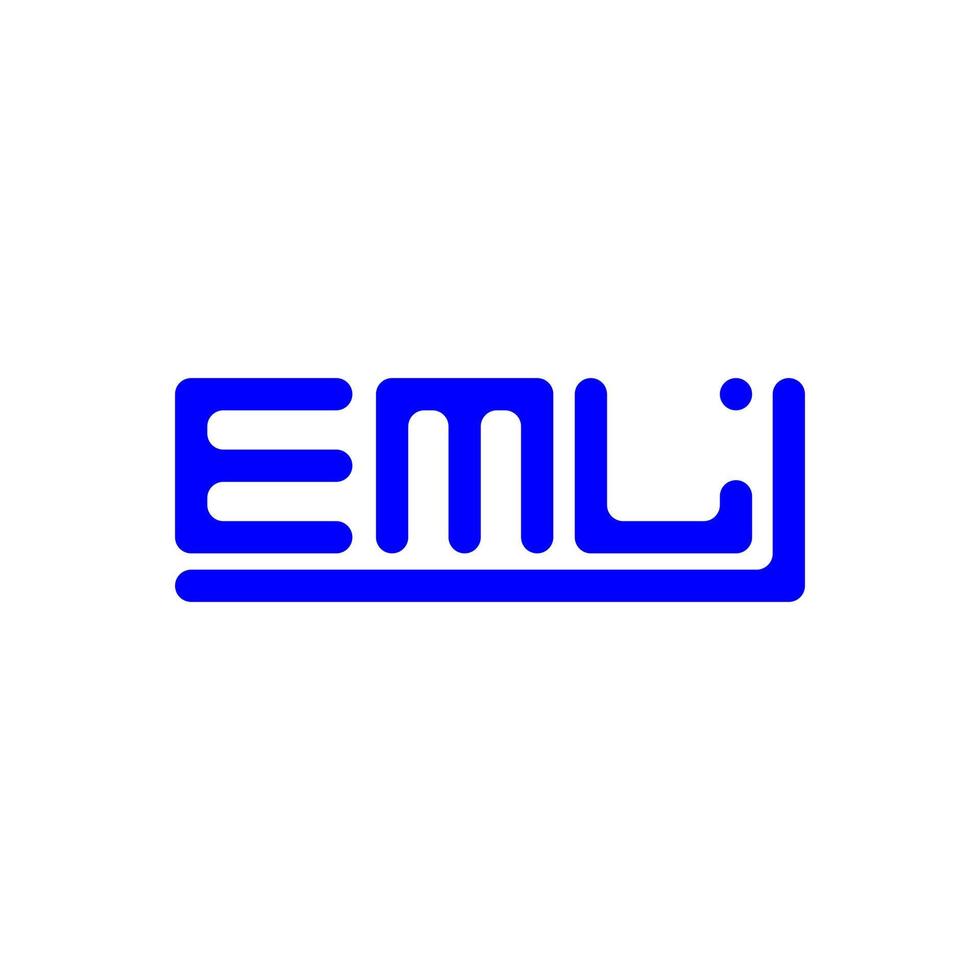 EML letter logo creative design with vector graphic, EML simple and modern logo.