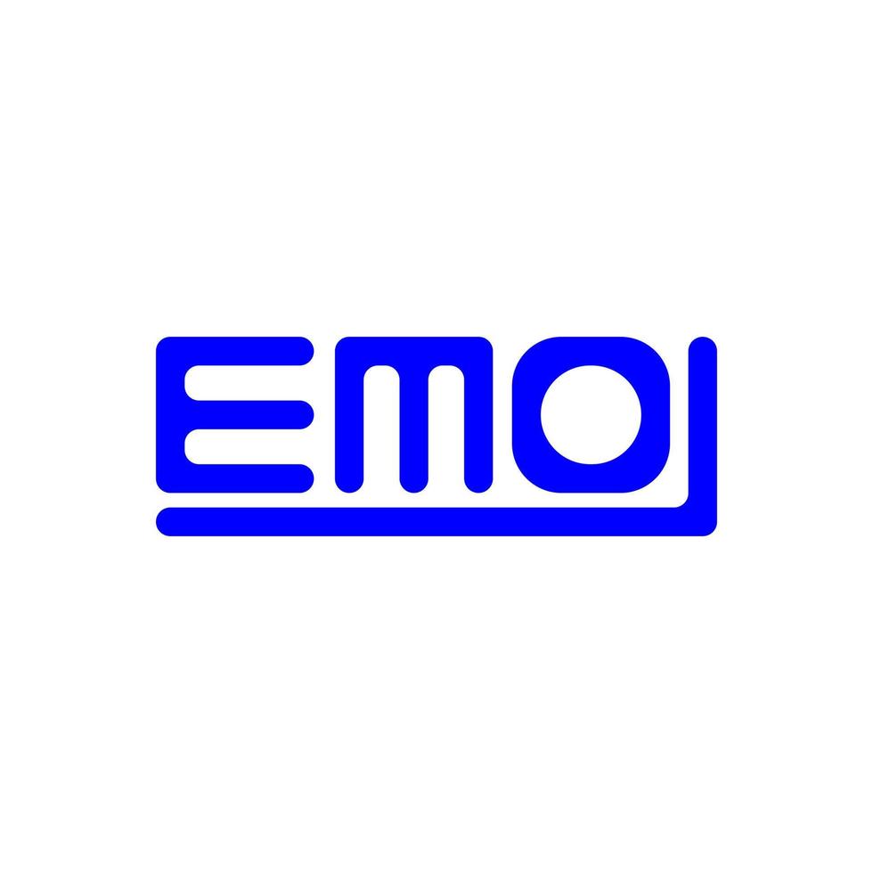 emo letra logo creativo diseño con vector gráfico, emo sencillo y moderno logo.