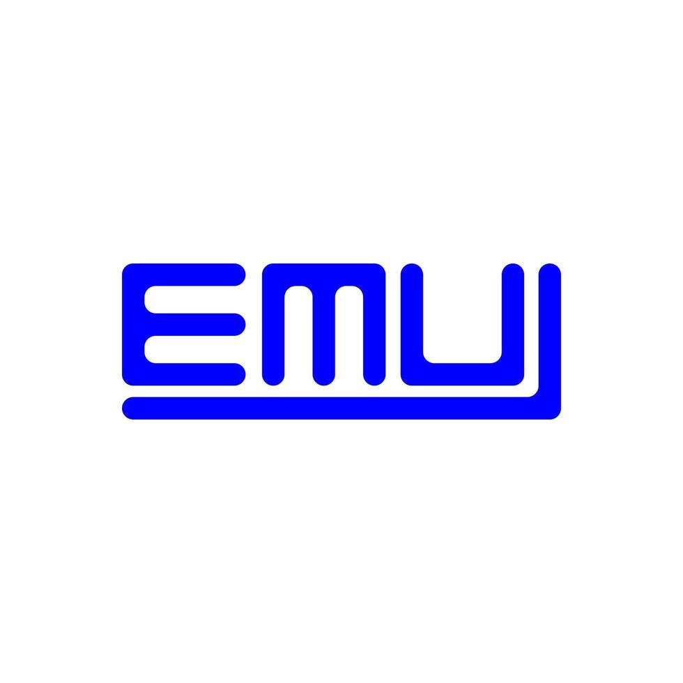 emú letra logo creativo diseño con vector gráfico, emú sencillo y moderno logo.